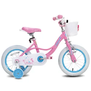 JOYSTAR Fairy Girls Bike for 2-9 Years Old Toddlers and Kids,Kids Bike with Training Wheels, Handbrake and Basket, Toddler Bike 2