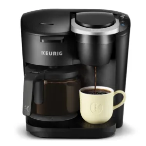 Black Single-Serve K-Cup Pod Coffee Maker, Black, Coffee Machine Household, Easy to Use, Portable 1