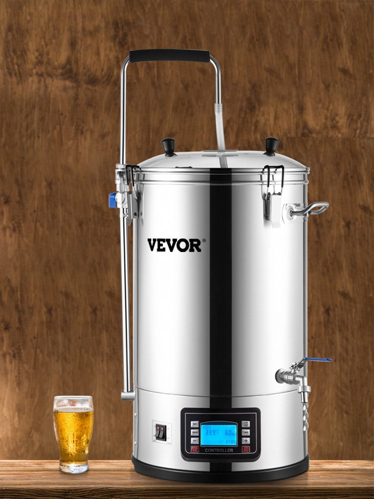 VEVOR 35L 110/220V 304 Stainless Steel All-in-One Home Beer Brewer Electric Brewing System with Pump Brewing Beer Equipment Kit