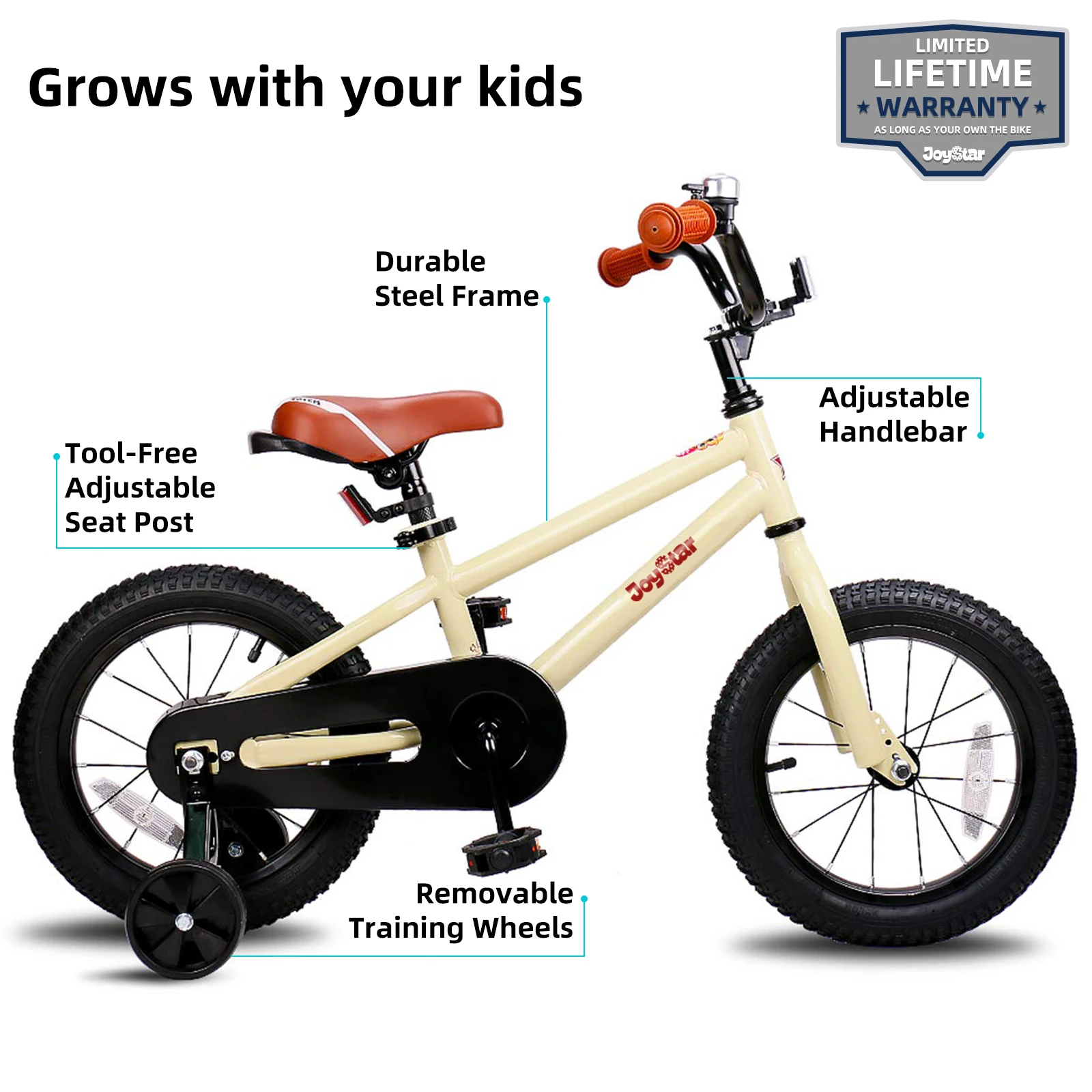 US warehouse JOYSTAR Kids Bike for Boys Girls Ages 2-9 Years Old, 12 14 16 18 Inch BMX Style Kid's Bicycles with Training Wheels