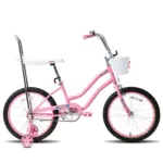 JOYSTAR 20 Inch Girls Bike with Training Wheels, Banana Seat Bike for Girls Ages 7-12 Years Old with Handbrake and Coaster Brake 7