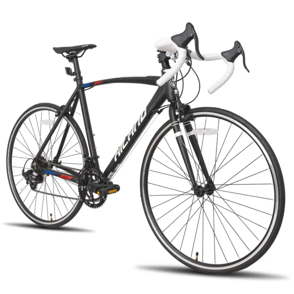 Hiland 700c road bike, 14 speeds, lightweight aluminum frame, racing bike, city commuter road bike for men and women 2