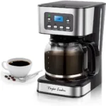 12-Cup Programmable Coffee Maker, Brew Drip Coffee Machine, Pause & Serve, Auto Shut Off, Black & Stainless Steel 1