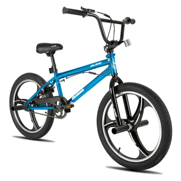 Hiland 20 Inch Kids BMX Bike for Boys Girls Ages 5-12, 360 Degree Rotor Freestyle, 4 Pegs Single Speed Kid’s BMX Bicycle 1