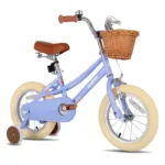 US warehouse JOYSTAR Girls Bike for 2-12 Toddlers & Kids, 12" 14" 16" 20" with Training Wheels, Basket & Kickstand, Retro Style 8