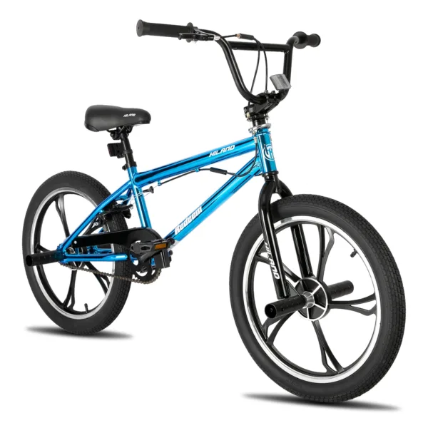 Hiland 20 Inch Kids BMX Bike for Boys Girls Ages 5-12, 360 Degree Rotor Freestyle, 4 Pegs Single Speed Kid’s BMX Bicycle 1