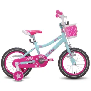 JOYSTAR Kids Bike for 3-9 Years Old kids, 14 16 18 Inch Kids Bike with Training Wheels, Basket,Water Bottle,Handbrake 2