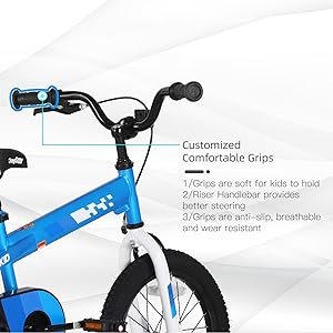 JOYSTAR Kids Bikefor 2-9 Years Old Toddlers and Kids, Kids BMX Bike with Training Wheels for Boys Girls, Multiple Colors