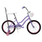 JOYSTAR 20 Inch Girls Bike with Training Wheels, Banana Seat Bike for Girls Ages 7-12 Years Old with Handbrake and Coaster Brake 8