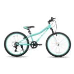 Hiland  24 Inch Mountain Bike for Kids Age 7,Front Suspension Fork Kids' Bicycles for Boys Girls Multiple Colors 10