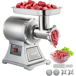 VEVOR Commercial Meat Grinder 550LB/h Electric Sausage Maker Stainless Steel with 2 Blades, Grinding Plates & Stuffing Tubes 1