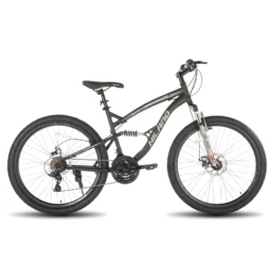 Hiland Full Suspension Mens Mountain Bike, 21 Speed, 26 Inch Wheel, Dual Disc Brake Bike for Men Womens Adult Bicycle 1