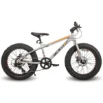 Hiland 20 Inch Kids' Bicycles Fat Tire Mountain Bike for  Age 5 + Years, Shimano 7-Speed, Dual-Disc Brake,Kids BeachBicycle 7