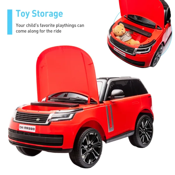 24V Officially Licensed Land Rover Ride On Car, 2-Seater w/Parent Remote Control,Wireless Music,LED Lights,Electric Car for Kids 6