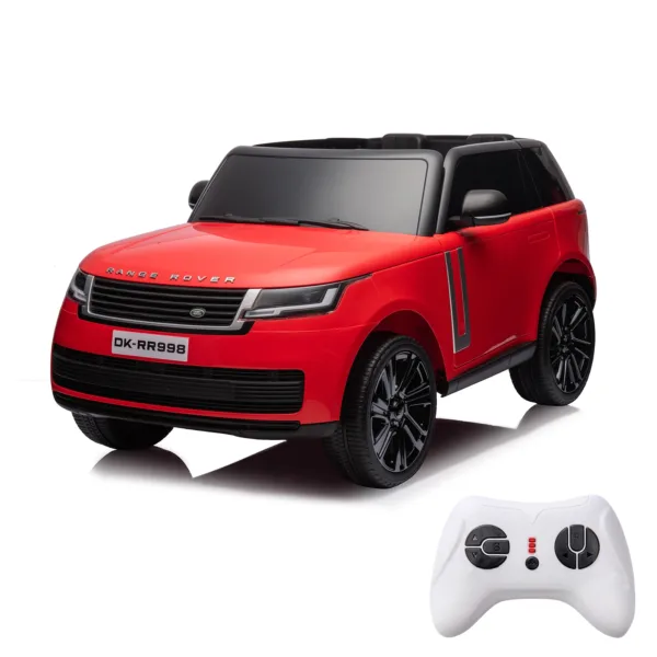 24V Officially Licensed Land Rover Ride On Car, 2-Seater w/Parent Remote Control,Wireless Music,LED Lights,Electric Car for Kids 1