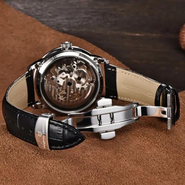 2023 PAGANI DESIGN New Men's Luxury Automatic Mechanical Watch Stainless Steel Waterproof Sports Leather Watch Relogio Masculino 2