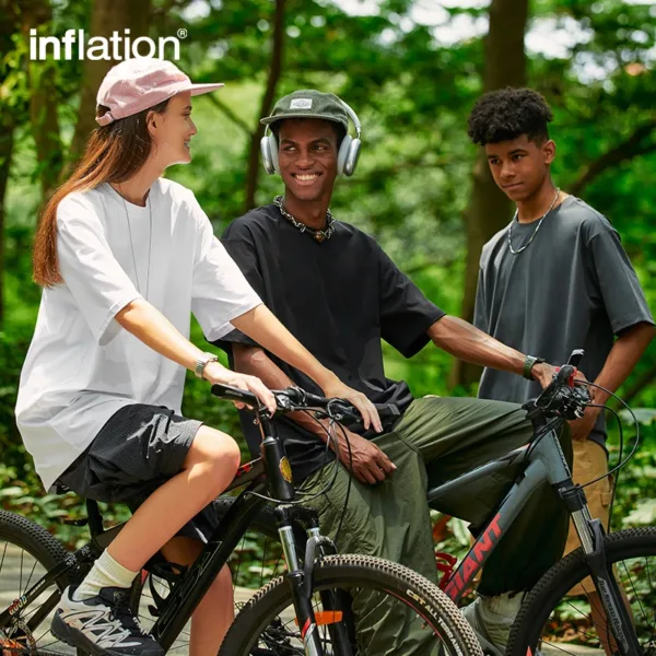 INFLATION Outdoor Quick Dry T-shirts Men Sportswear Breathable Tshirt Unisex White Soft Touch Tees 2