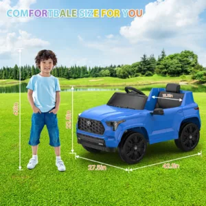 12V Battery Powered Kids Electric Vehicles, Licensed Toyota Kid Cars, Ride on Toys with Remote Control,LED Lights Music,3 Speeds 6