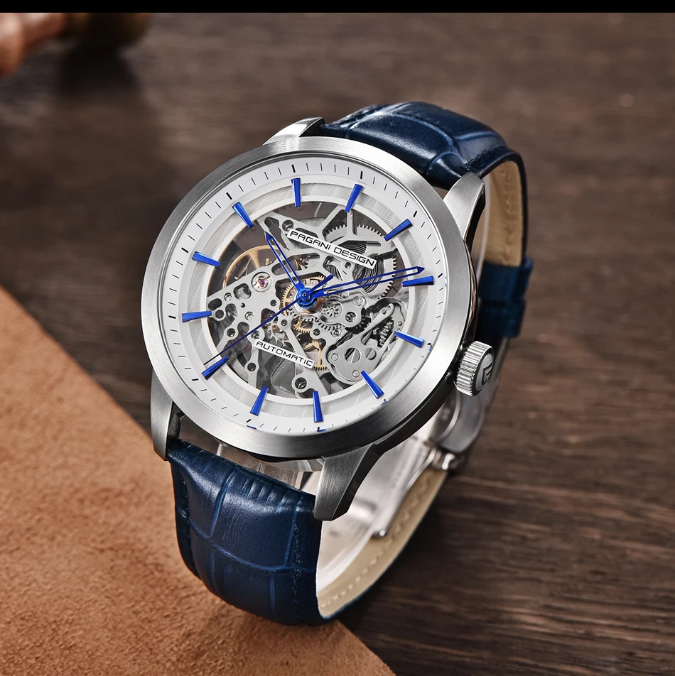 2023 PAGANI DESIGN New Men's Luxury Automatic Mechanical Watch Stainless Steel Waterproof Sports Leather Watch Relogio Masculino