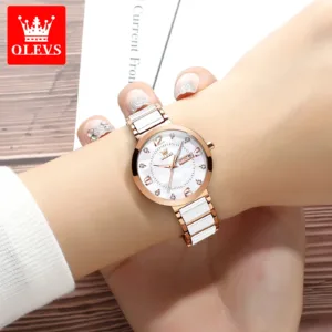 OLEVS Women's Wristwatch Luxury Brand Watch for Women Elegant Bracelet Waterproof Fashion Quartz Ladies Watches Reloj Para Mujer 4