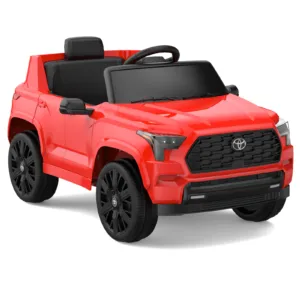 12V Battery Powered Kids Electric Vehicles, Licensed Toyota Kid Cars, Ride on Toys with Remote Control,LED Lights Music,3 Speeds 1