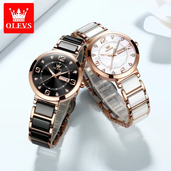 OLEVS Women's Wristwatch Luxury Brand Watch for Women Elegant Bracelet Waterproof Fashion Quartz Ladies Watches Reloj Para Mujer 6