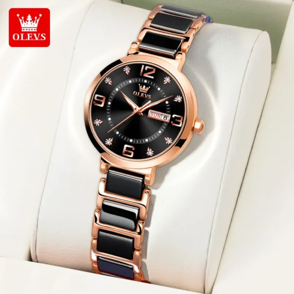 OLEVS Women's Wristwatch Luxury Brand Watch for Women Elegant Bracelet Waterproof Fashion Quartz Ladies Watches Reloj Para Mujer 2