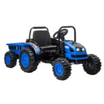 12V Kids Ride-On Tractor with Trailer,Remote Control,Music,LED Light,Rear Wheels Suspension,Battery Powered Electric Vehicle Toy 9