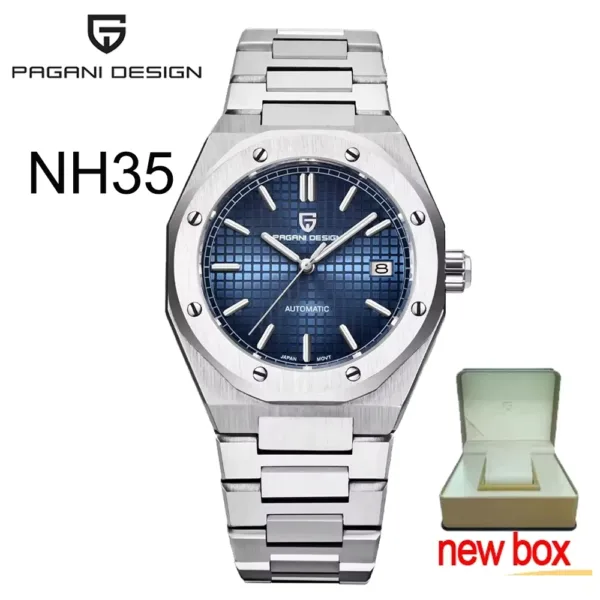 PAGANI DESIGN 2022 New Men NH35A Automatic Mechanical Wristwatch Top Brand Sapphire Clock Steel Waterproof Watch Reloj Hombre 6