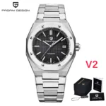 PAGANI DESIGN 2022 New Men NH35A Automatic Mechanical Wristwatch Top Brand Sapphire Clock Steel Waterproof Watch Reloj Hombre 9