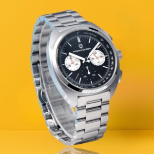 PAGANI DESIGN Men's Watches Luxury Dial Retro Chronograph AR Sapphire Quartz Watch For Men Leather Gift Clock Reloj Hombre 2025