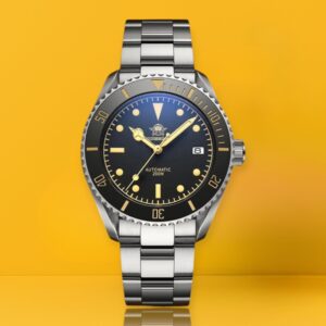 ADDIESDIVE Business Vintage Leather Automatic Mechanical Watch – 200m Waterproof