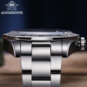 ADDIESDIVE Top Brand 39mm Quartz GMT Watches 20Bar Waterproof Luminous Bubble Mirror Sport Glass Watch for Men Relogio Masculino 4