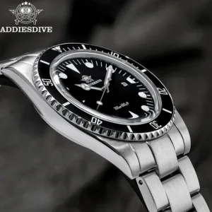 ADDIESDIVE Luxury Men's Analog Watch BGW9 Luminous Ceramic Bezel Bubble Mirror Glass Diver's Watch 200m Quartz Watches AD2068 2
