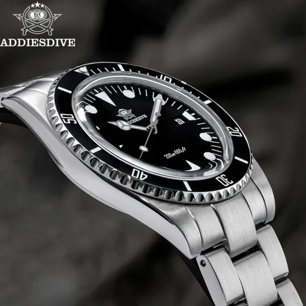 ADDIESDIVE Luxury Men's Analog Watch BGW9 Luminous Ceramic Bezel Bubble Mirror Glass Diver's Watch 200m Quartz Watches AD2068 2