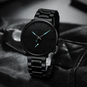 CRRJU Wristwatch For Men Military Sport Wrist Watch Gold Quartz Steel Waterproof Male Clock Watches Relogio Masculino 4
