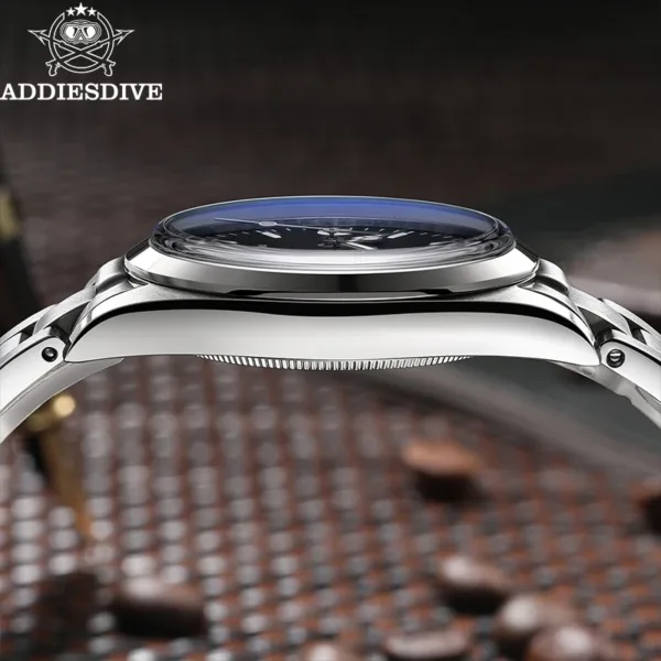 ADDIESDIVE Men’s Luxury Stainless Steel Quartz Watch – Sapphire Glass & 100m Waterproof 4