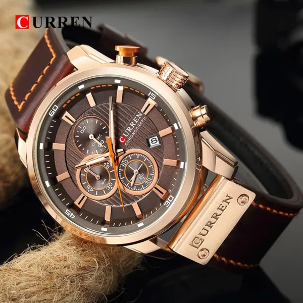 Top Brand Luxury Chronograph Quartz Watch Men Sports Watches Military Army Male Wrist Watch Clock CURREN relogio masculino 3