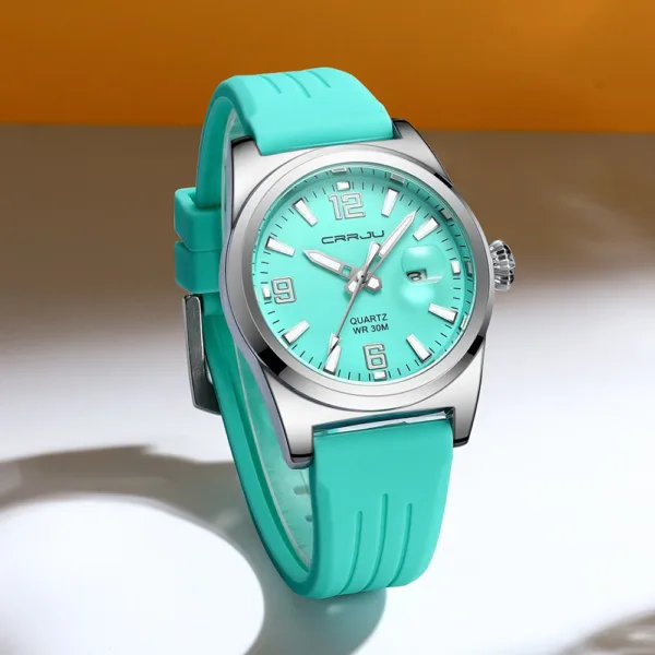 CRRJU Casual Quartz Wristwatch Fashion Waterproof Men's Watches Sport Silicone Strap Male Luminous Clock Relogio Masculino 4