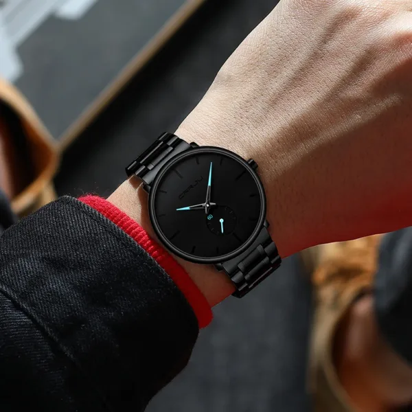 CRRJU Wristwatch For Men Military Sport Wrist Watch Gold Quartz Steel Waterproof Male Clock Watches Relogio Masculino 6