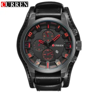 New Watches CURREN Luxury Brand Men Watch Leather Strap Fashion Quartz-Watch Casual Sports Wristwatch Date Clock Relojes 8225 3