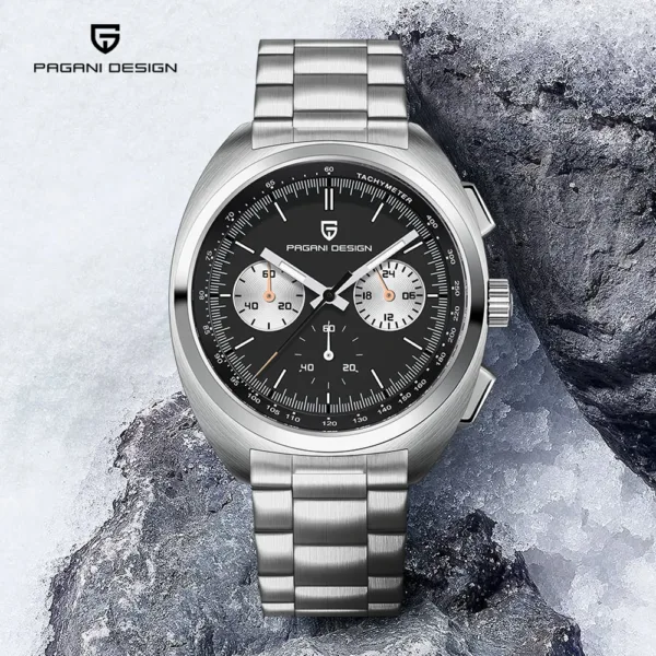 PAGANI DESIGN Men's Watches Luxury Dial Retro Chronograph AR Sapphire Quartz Watch For Men Leather Gift Clock Reloj Hombre 2025 1