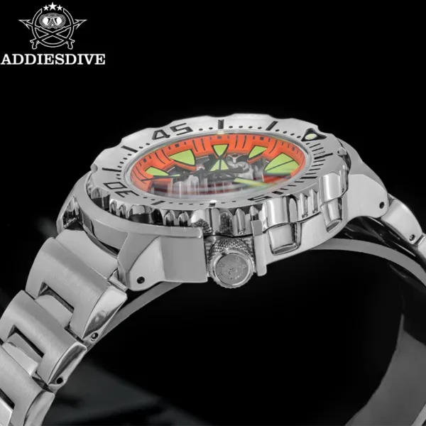 ADDIESDIVE Skeleton Automatic Diver Watch – Sapphire & BGW9 Luminous, 200m 4