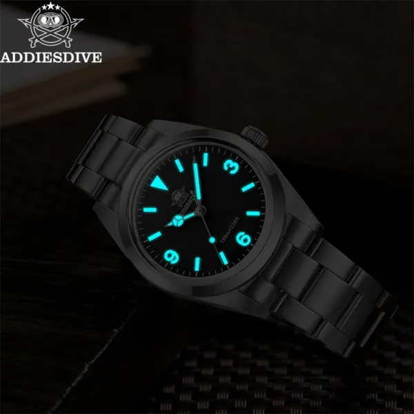 ADDIESDIVE Men’s Luxury Stainless Steel Quartz Watch – Sapphire Glass & 100m Waterproof 5