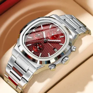 CRRJU Luxury Man Watch Business Waterproof Male Clock Luminous Date Stainless Steel Square Quartz Men Watch reloj hombre 2024 1