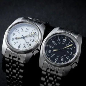 Sapphire Crystal Men Watches Japan movement waterproof 5Bar Swimming Luxury Business Stainless Steel vintage Pilot Men watch 1