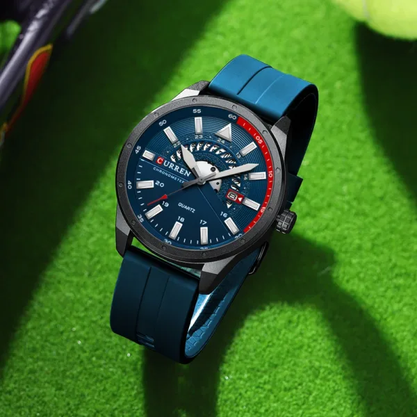 CURREN Men Watches Waterproof Luminous Top Brand Luxury Leather Casual Sports Quartz Wristwatch Military Man Watch For Men 6