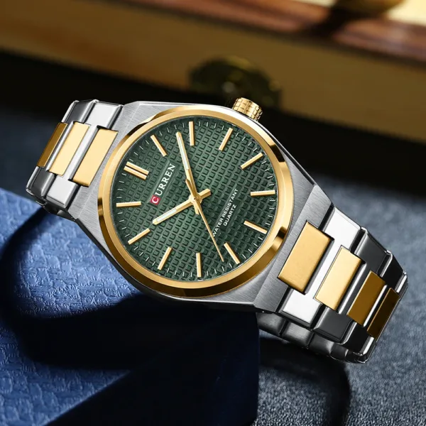 CURREN Luxury Mens Watch 30M Waterproof Stainless Steel Quartz Date Clock Casual Business Wristwatch Style Watch for Men 3