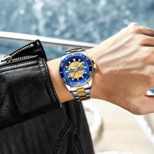 CURREN Fashion Mens Stainless Steel Watches Luxury Men Sports Quartz Wrist Watch Male Business Casual Watch relogio masculino 5