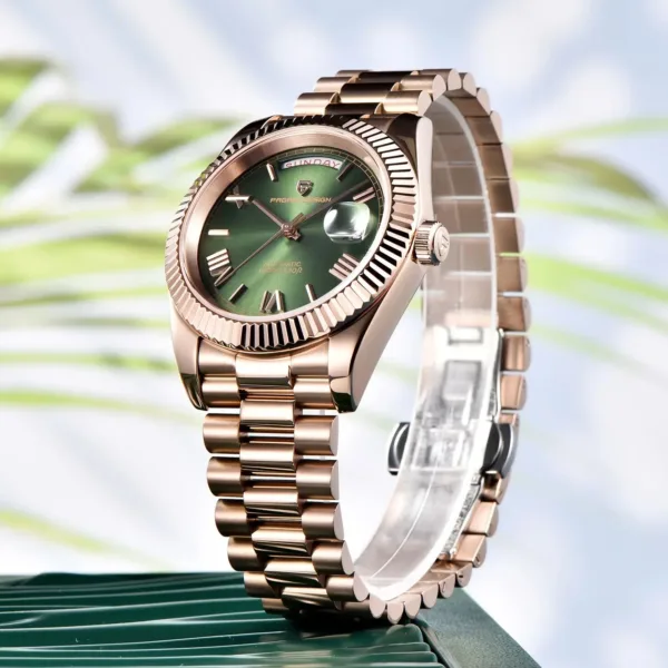 2024 New PAGANI DESIGN Rose Gold DD40 Luxury Automatic Watch Men Mechanical Wrist Watches Men Japan NH36A AR Sapphire crystal 3